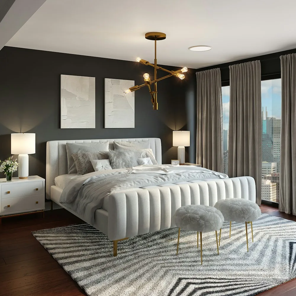 Интерьер с мебелью ROOMS